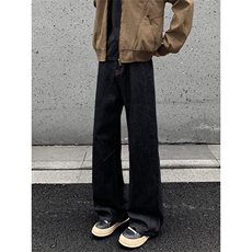 2025秋季新款外景微喇拼接丹宁牛仔裤M-5XLGK25939-P50，男装牛仔裤，电商A022