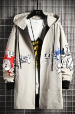 7XL-M加大码风衣男2023秋冬新款特大号连帽中长款风衣外套控98元，男装风衣，钱塘717(原712)