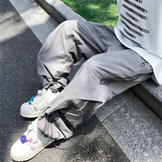 三条杠工装裤男潮高街爵士舞长裤休闲复古直筒运动裤春季K44，男装工装外套，星座1116A-1（原606A）