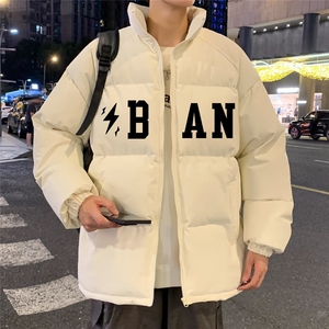 新款棉衣男外套加厚立领韩版潮流青年帅气羽绒棉服冬装棉袄子图片