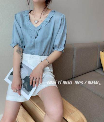 麻料小衫，女装，麦缇诺