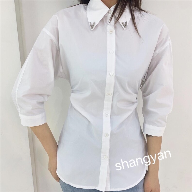 夏季设计感小众褶皱廓形长袖显瘦，其它，尚言