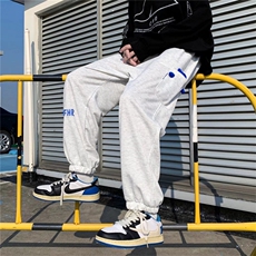 春夏季新款公仔束脚休闲裤韩版男生穿搭阔腿工装裤K2737-P34，男装休闲裤，星座512-2