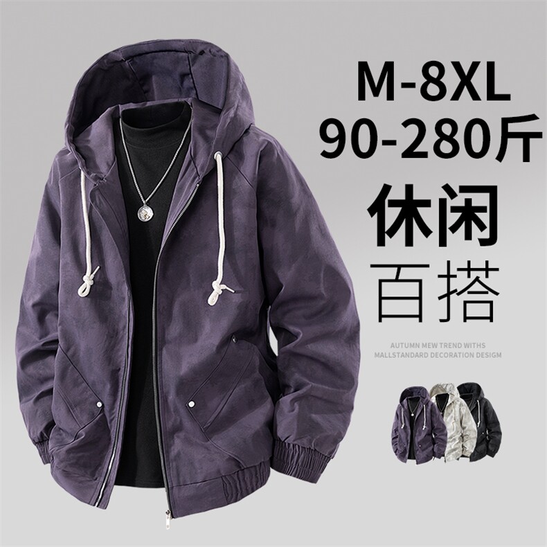 3D大码男士休闲夹克外套8509-P75控128 大码元图片