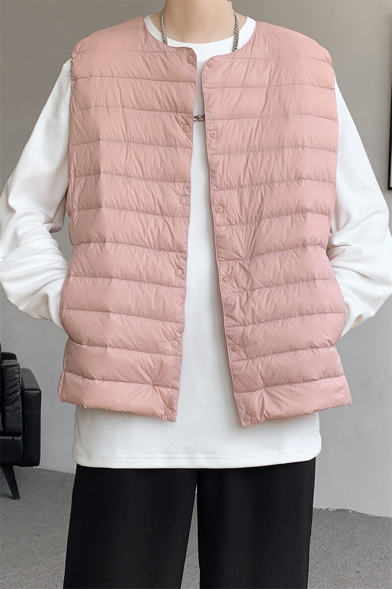 8XL-M轻薄羽绒服马甲男背心内胆90白鸭绒马夹外套YRFC07P98控138,男装背心/马甲,电商D206-1