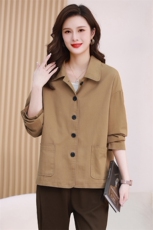 短款外套女春秋2026新款大码休闲小个子妈妈宽松时尚薄款减龄上衣，女装短外套，衣之秀