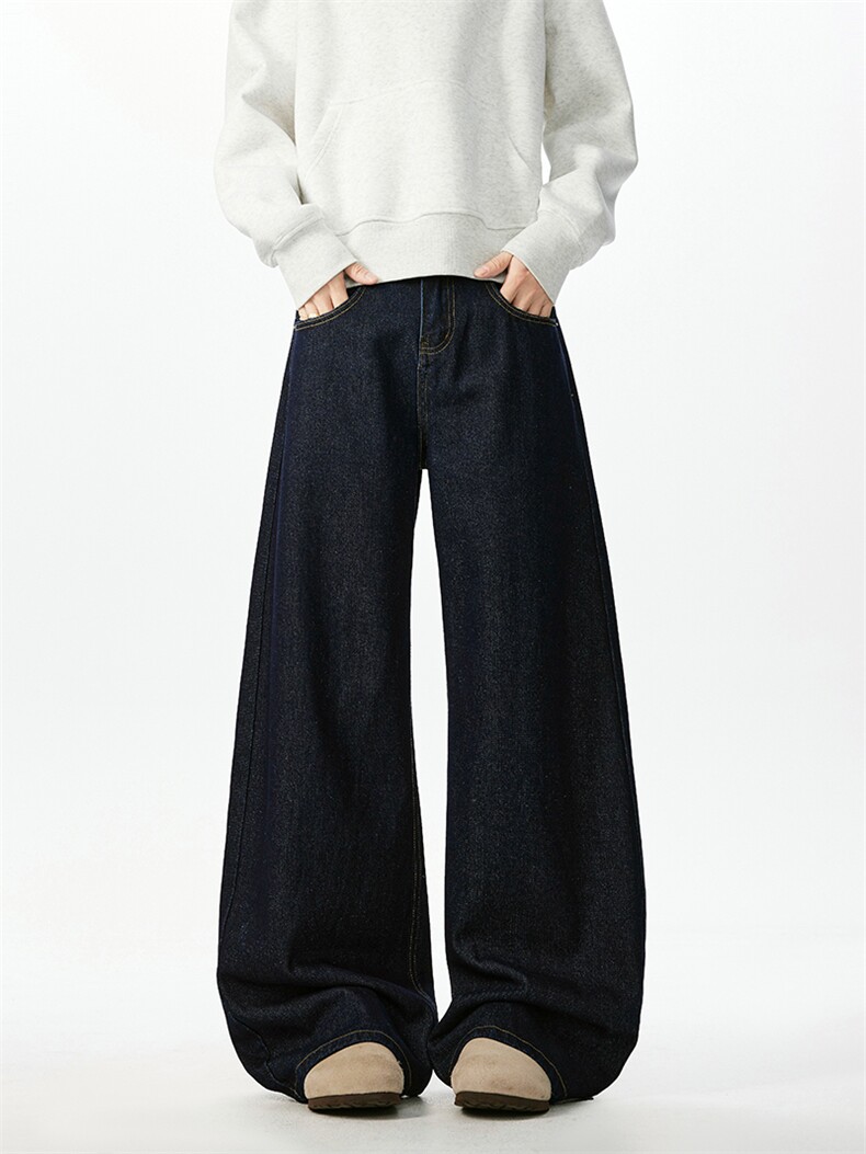 美式丹宁色弯刀牛仔裤男潮牌香蕉休闲长裤喇叭裤K2511P55,男装牛仔裤,电商A062