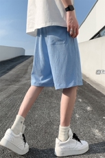 8XL-M特大码冰丝透气垂感短裤男篮球运动五分裤DK1507P30控48，男装休闲裤，电商D206-1