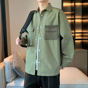 春季新款现货中性风夹克户外纯色衬衫领外套DSA157B-CS01-P55图片