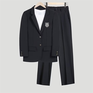套装2025秋新款休闲西装男学院风制服男西服三件套班服W6659-P108图片