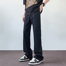 高街拉链复古微喇工装牛仔裤男女显瘦美式机能修身裤子8225/P42，男装牛仔裤，星座506