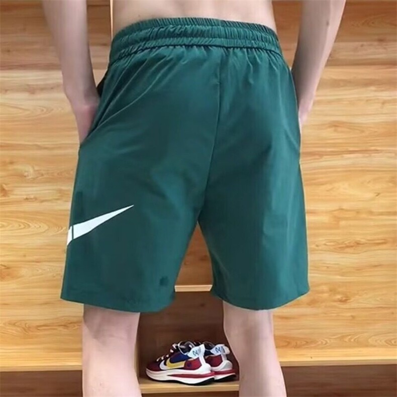 夏季2025款短裤男士速干中裤网红运动沙滩裤百搭潮流休闲五分裤,男装休闲裤,星座506A