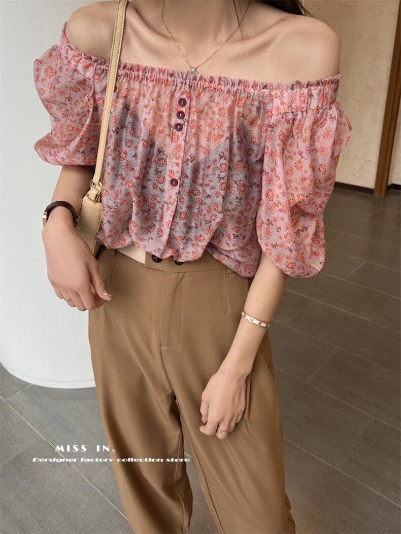 现货可盐可甜的小花上衣，其它，蜜思印·金