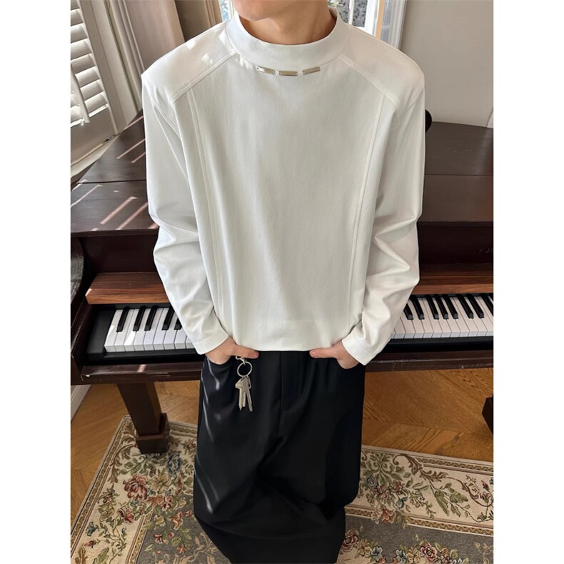 网图美潮正肩版boxy长袖T恤W2001/特P45，男装T恤，电商B350