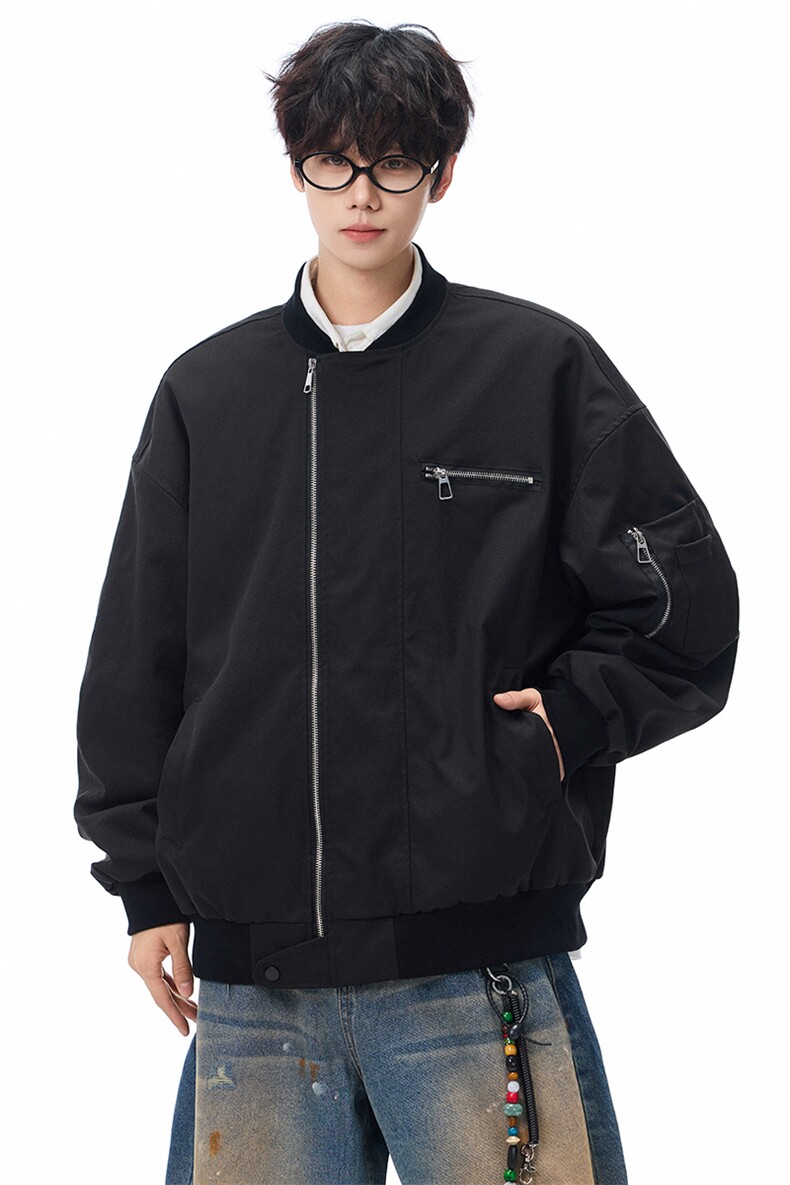 秋季夹克男宽松飞行服外套棒球服D329-QM203-P90-控138,男装夹克,电商D329