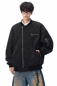 秋季夹克男宽松飞行服外套棒球服D329-QM203-P90-控138图片