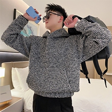 AW88/特P88控118秋季社会小伙连帽小香风百搭上衣长袖卫衣男图首，男装卫衣，星座305B-1