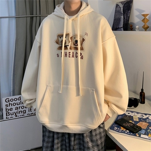抖音品质 23/秋季320G华棉男士连帽大码印花卫衣WYH3255-P45控68图片