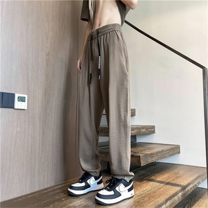 夏季新款潮牌百搭垂感长裤美式复古宽松休闲裤男 现货 K8096-P35图片