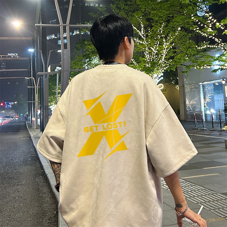 量大优供视频重磅麂皮绒短袖T恤男JPDX231-特P19,男装T恤,电商B367