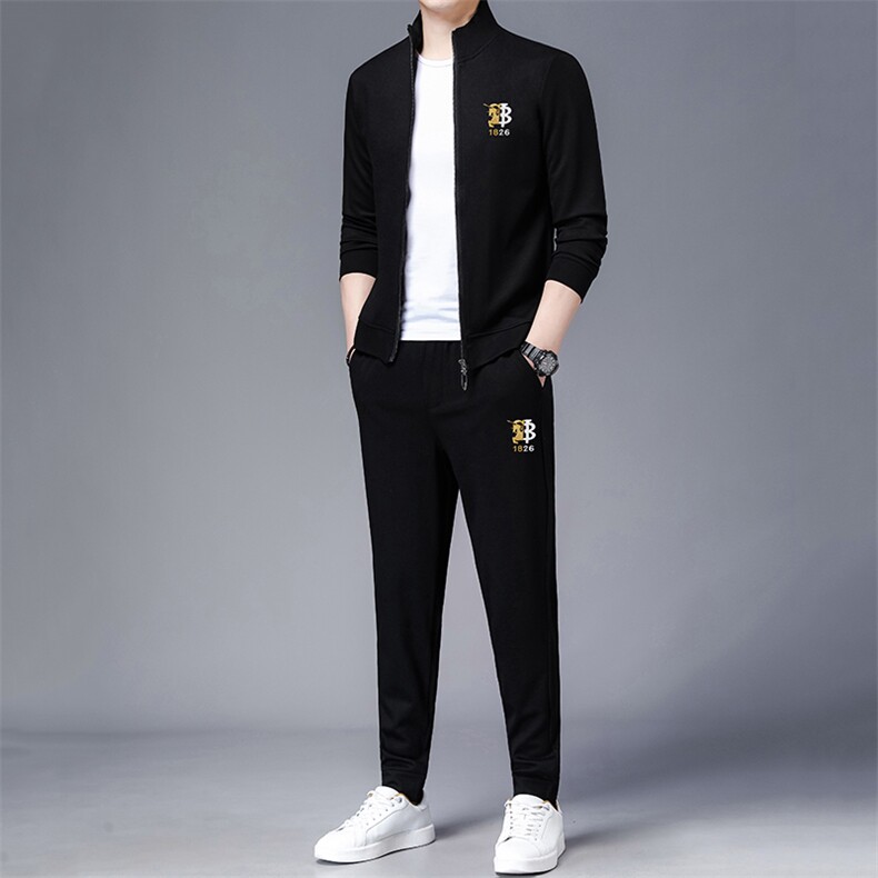 秋季新款潮流开衫卫衣三件套男士中青年商务休闲时尚百搭套装图片