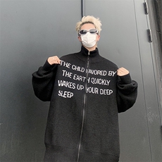 B317P62秋冬男生宽松休闲开衫毛衣外套日系休闲男生，男装针织衫/毛衣，星座512-6