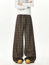 格子休闲裤k106p45控78，男装休闲裤，星座1011-1