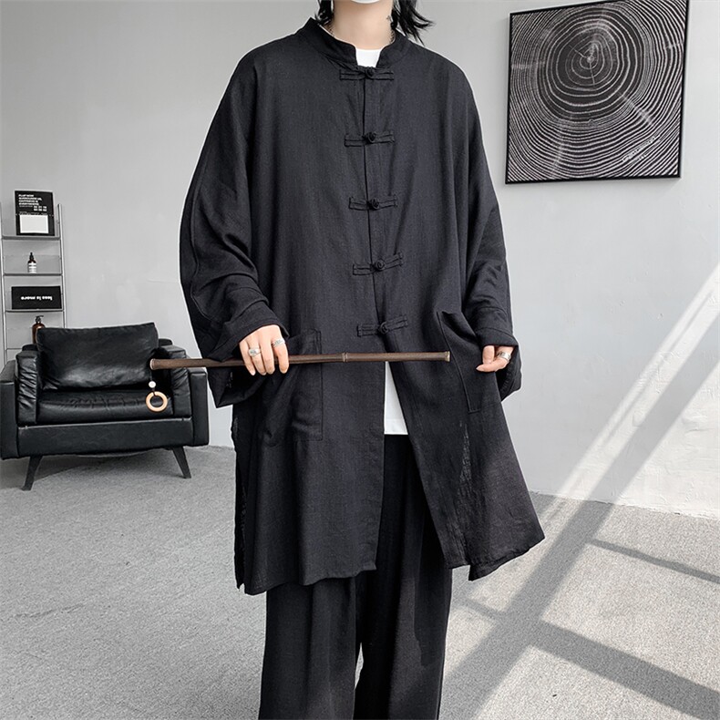 新中式加长款长袖长裤防晒TZ749-特批85上衣特批50裤子特批35,男装防晒衣,电商A059