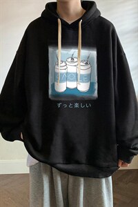 纯棉连帽卫衣男大码运动帽衫宽松薄WY2148-P35 加绒款-P40图片