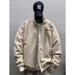 春秋季新款立领工装灯芯绒夹克男女宽松百搭休闲外套HHW21 P85图片