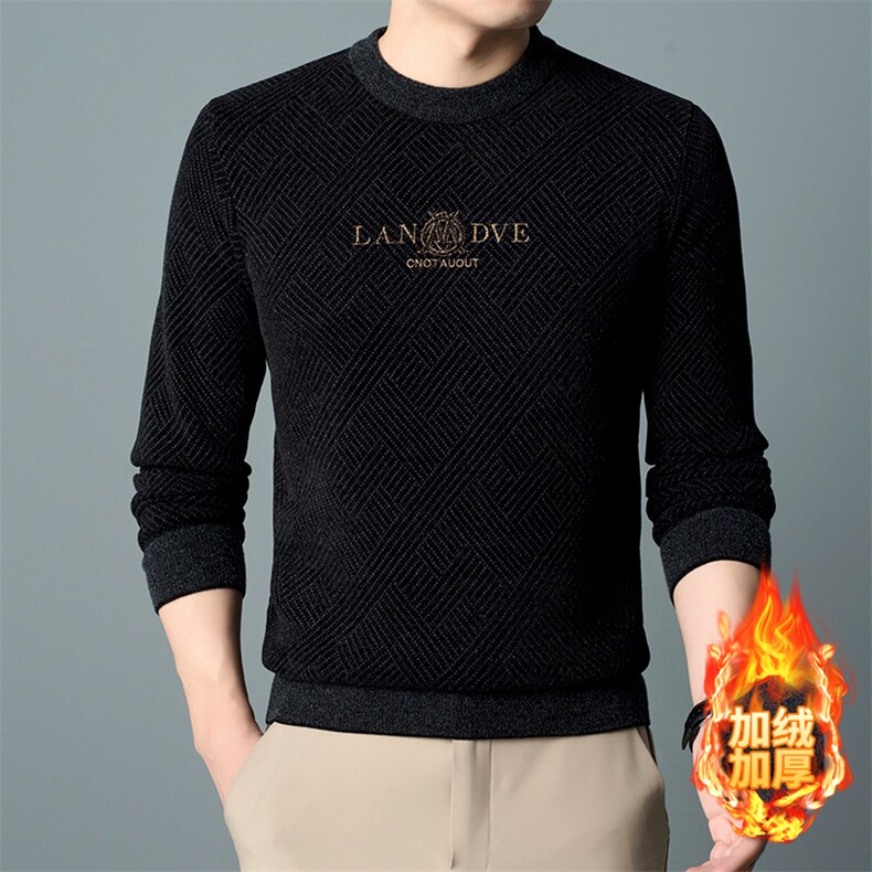 NJL7831钱塘2020-2薄款时尚休闲圆领中青年男士秋装毛衣P37,男装针织衫/毛衣,钱塘207-2