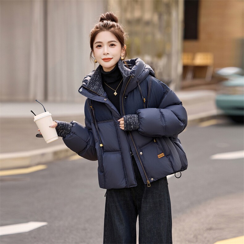 【已ce！款式极好】现货白鸭绒外套,女装羽绒服,素月