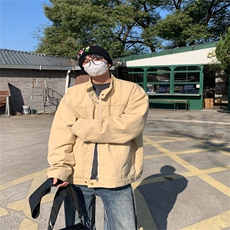 春季复古重磅水洗帆布哈灵顿外套男立领设计感休闲夹克JK1168-P98，男装夹克，星座1103-3