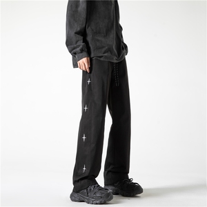 抖音品质机能春季新款星星印花宽松冲锋裤B315-K24001-P50控68图片