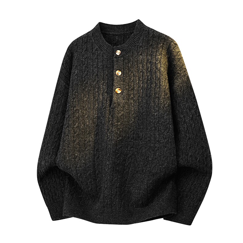 MH7919-CG-3DP49韩系长袖毛衣亨利领针织套衫情侣洋气针织上衣，男装针织衫/毛衣，星座510A-5