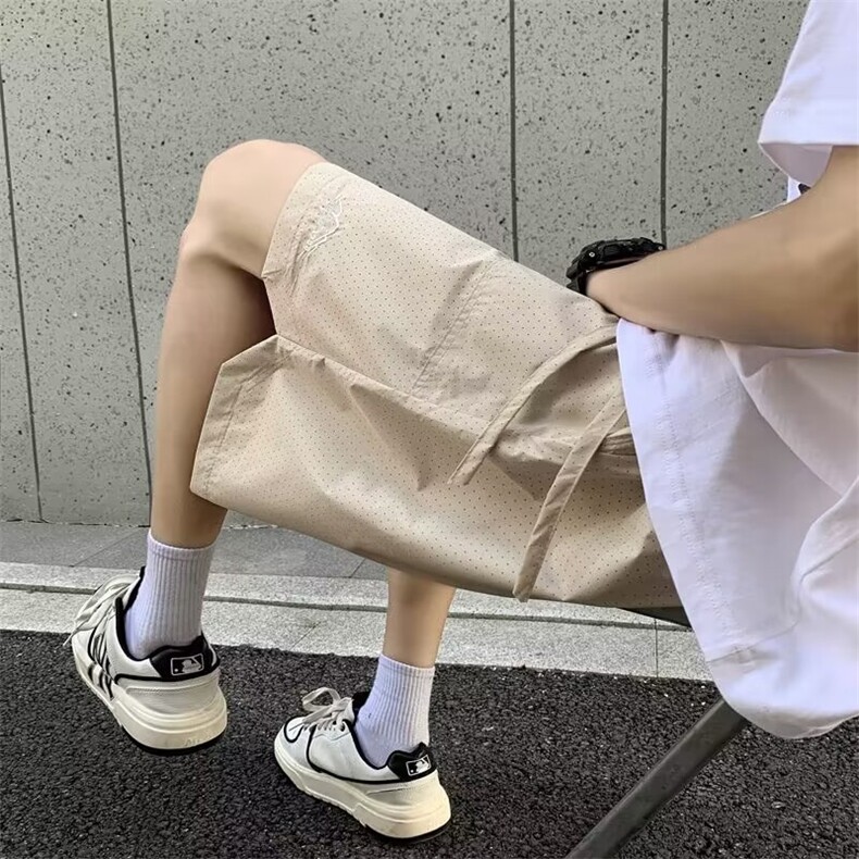 短裤男款夏季薄款篮球运动透气宽松沙滩裤休闲五分裤D10877-P35,男装牛仔裤,星座1008