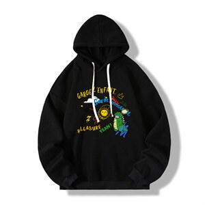 纯棉连帽卫衣男大码运动帽衫宽松薄WY2219-P35 加绒款-P40图片