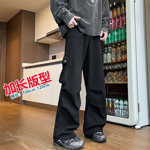 加长版工装裤男高个子休闲裤伞兵裤188cm110裤子KZ012P78加绒88图片