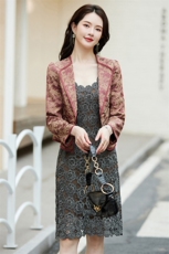 婵米儿2023新款披肩女短款外套秋季西装百搭连衣裙上衣，女装短外套，婵米儿