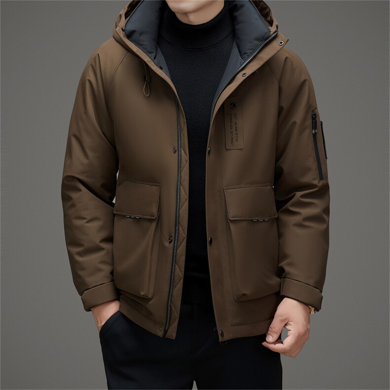 DAJ2387钱塘2020-2冬季信赖百搭时尚休闲中年男士羽绒服P300,男装羽绒服,钱塘207-2
