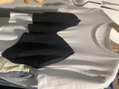 针织拼接小衫，女装，可家 cutiesister