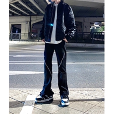 拿图不拿货cleanfit牛仔裤拉链设计微喇叭裤子KZA19-P53，男装牛仔裤，星座1007（原301D）
