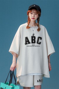 中性风 2023夏季冰丝字母开叉休闲运动套装男TZ914 P65---控88图片