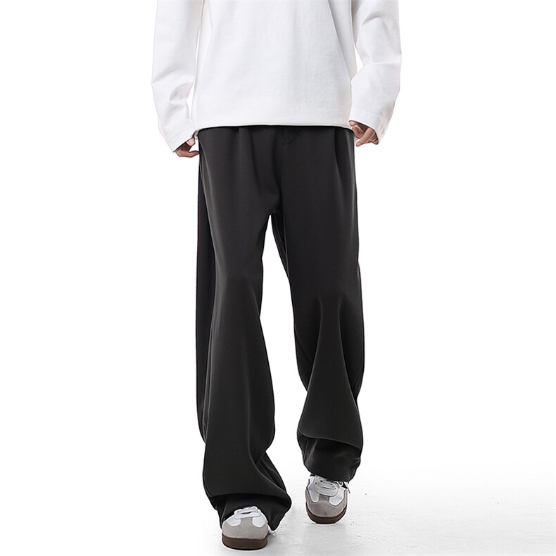 A408-24K86061-P55-X79-M-3XL 秋冬款宽松美式hiphop垂感直筒长裤图片