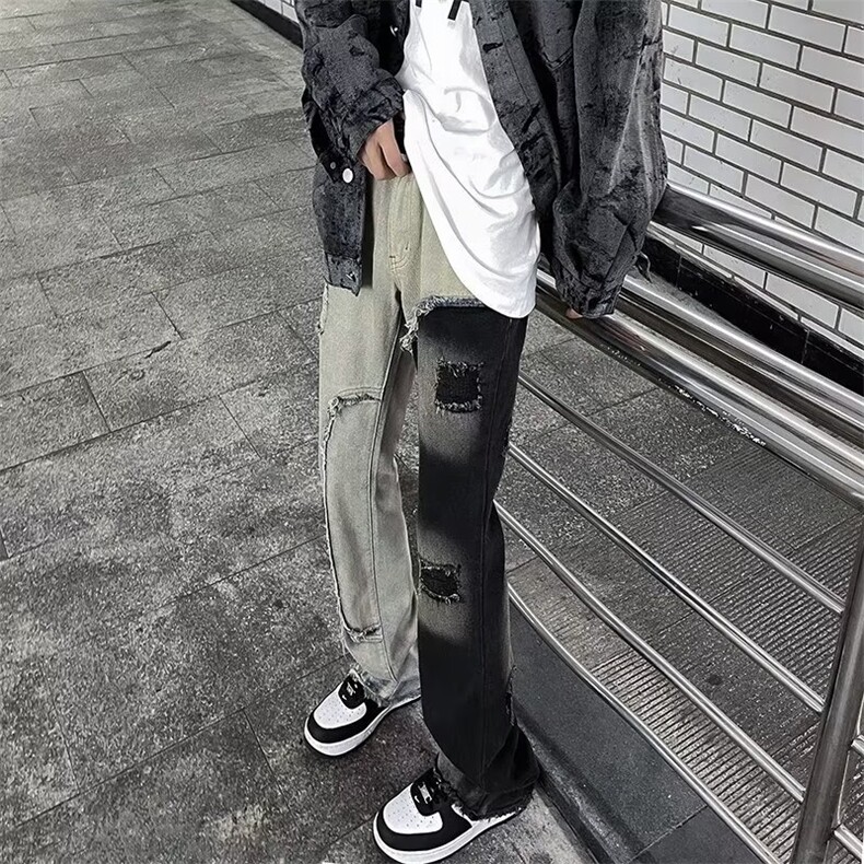美式牛仔裤男款秋季长裤潮 NK731 P48图片