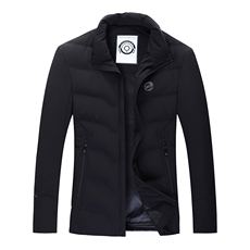 冬季新款羽绒服中年男士立领常规厚款90%羽绒外套KCN20822-5-P235，男装羽绒服，电商B212（原钱塘6029）
