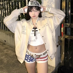 女童棒球服外套2025春秋新款大童网红上衣女孩夹克风衣上衣初中生图片