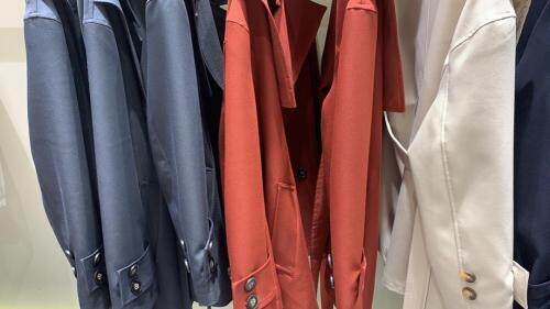 一手长韩版时尚风衣,女装风衣,露彩