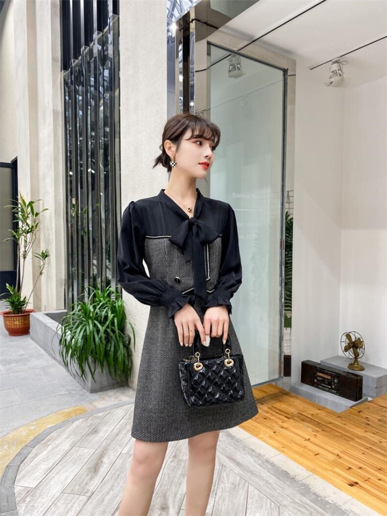 淑女型连衣裙，女装连衣裙，千禧宏运