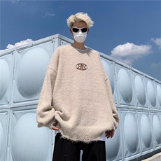 M915-多色线衣慵懒软糯潮流宽松打底外穿百搭针织毛衣杉，男装针织衫/毛衣，星座1002-2